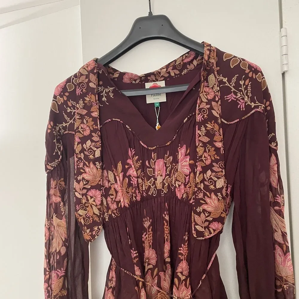 NWT Farm Rio Bella Mini Dress Women Size M(MSRP$260) - Picture 9 of 16